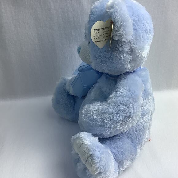 Ty Classic Plush - Radcliffe the Blue Bear - 12" NWT - TySilk Bear - Picture 7 of 7